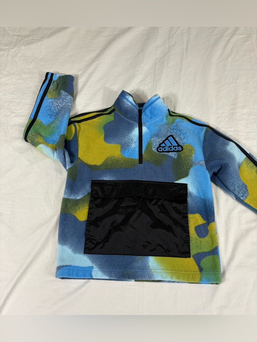 Adidas Kids Unisex Multicolor Polartec Athletic Long Sleeve Sweatshirt S (8)